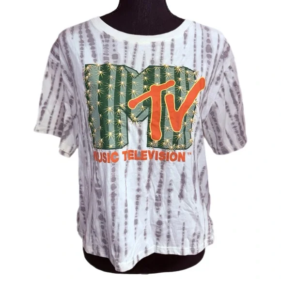 Love Tribe - MTV Licensed Cropped T Shirt - Size Large - Picture 7 of 7